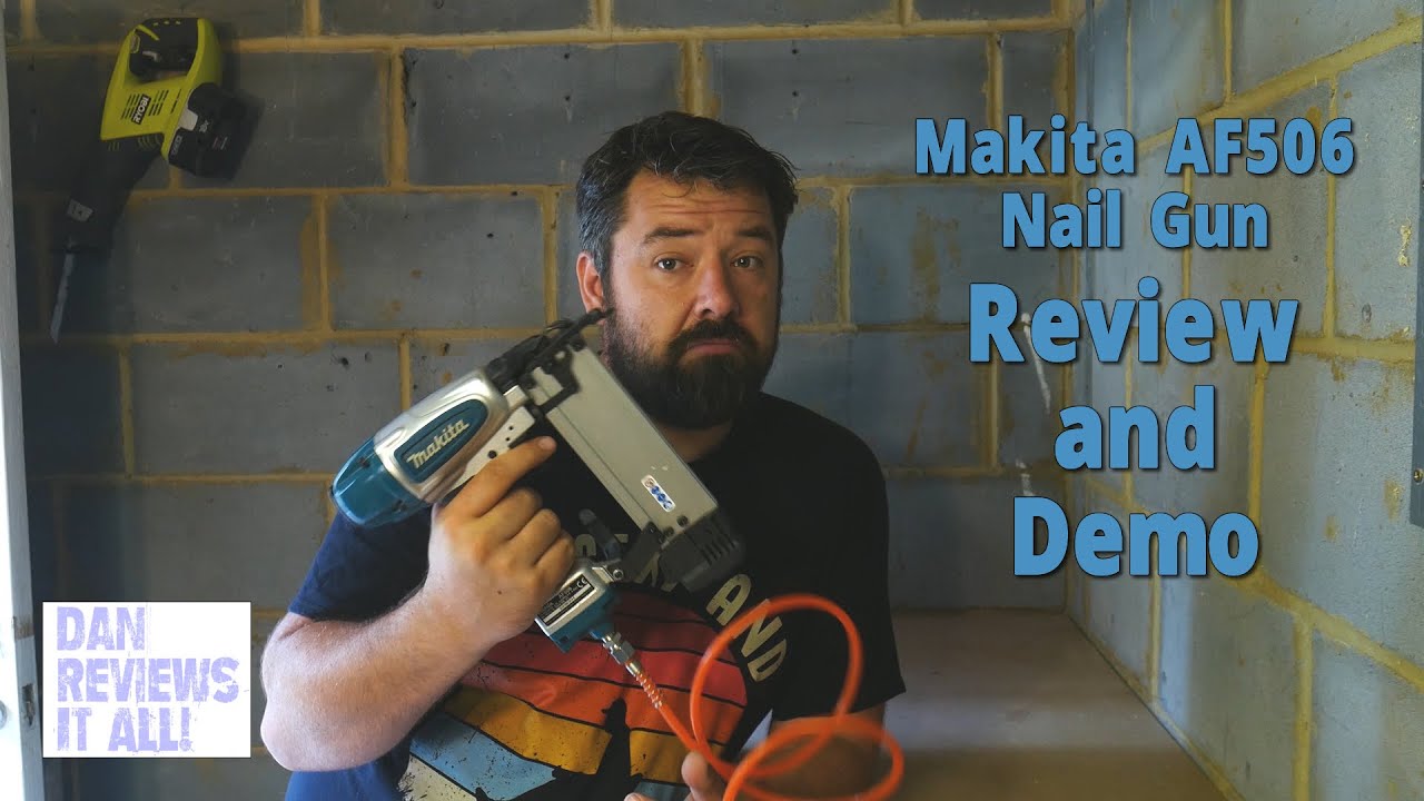 Обзор и тестирование пневматического гвоздезабивателя Makita AF506 — лучший недорогой гвоздезабив...