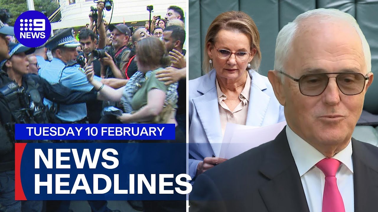 NSW Police clash with protesters; Malcolm Turnbull on Liberal leadership saga | 9 News Australia