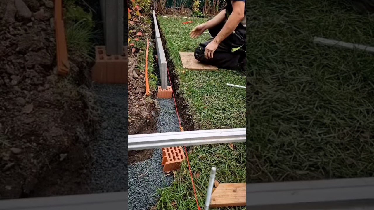 Randsteine einfach verlegen &ndash; so h&auml;lt es! 🏗️🌱Hier siehst du, wie ich meine Randsteine verlegt habe.🍀
