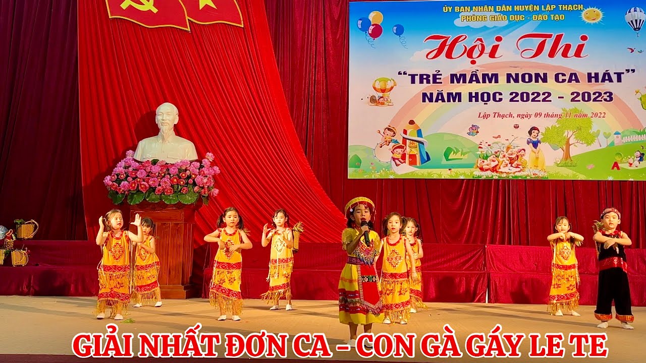 Giải Nhất - Đơn Ca Con Gà Gáy Le Te Trường mần non Quang Sơn | Hội thi Trẻ Mầm Non Ca Hát