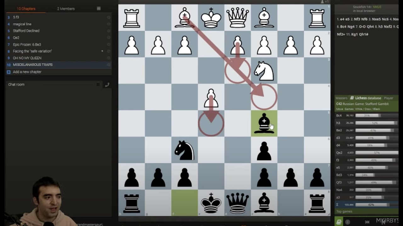 Oh, Yes! A Stafford Gambit Lesson!  (FULL STREAM)