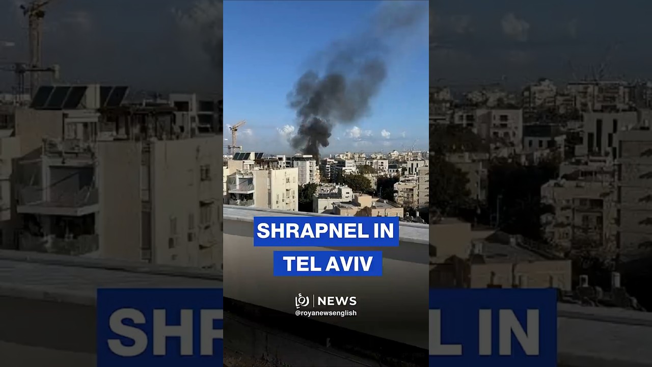 Iranian missile shrapnel hits Tel Aviv