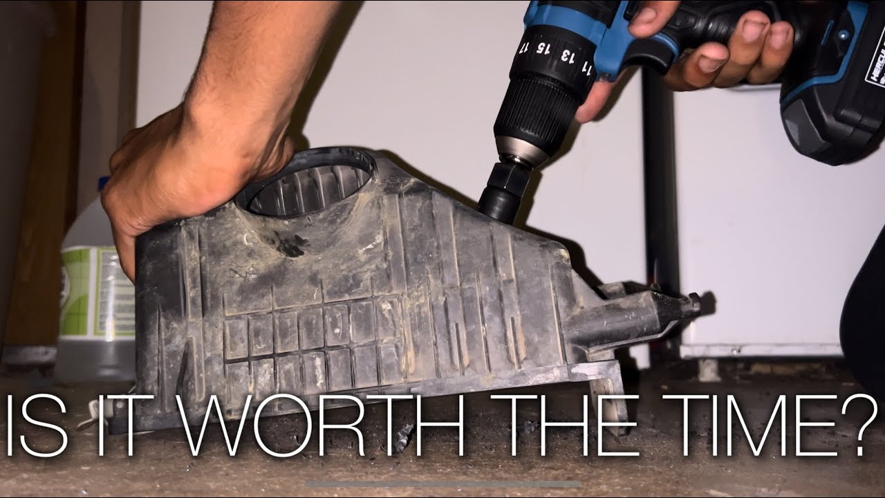 How drilling holes in the air box affects a car