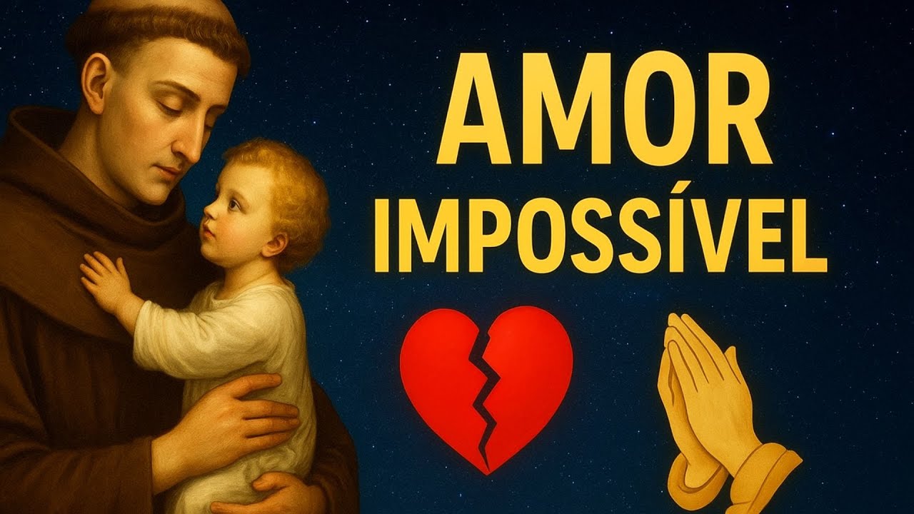 ORAÇÃO FORTÍSSIMA DE SANTO ANTÔNIO 🙏💔 Para o Amor Impossível se Tornar Real Hoje à Noite