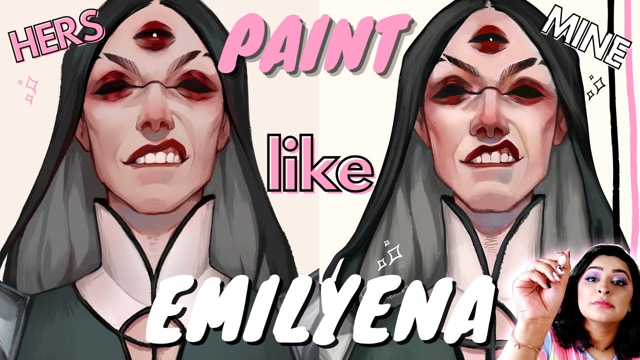 💀 EMILYENA TUTORIAL | Strangeemilyena Style Study 🌘 (Dark Fantasy Illustration!) 🏴‍☠‍