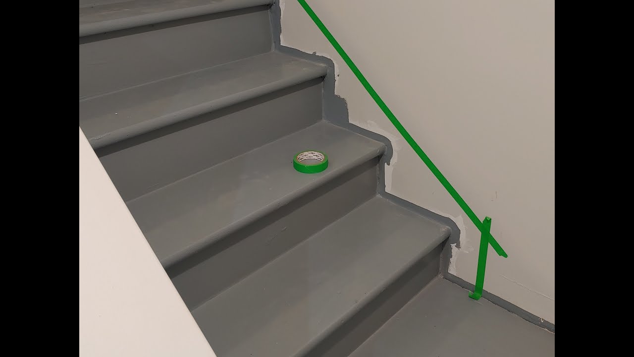 Cheap basement stairs make over