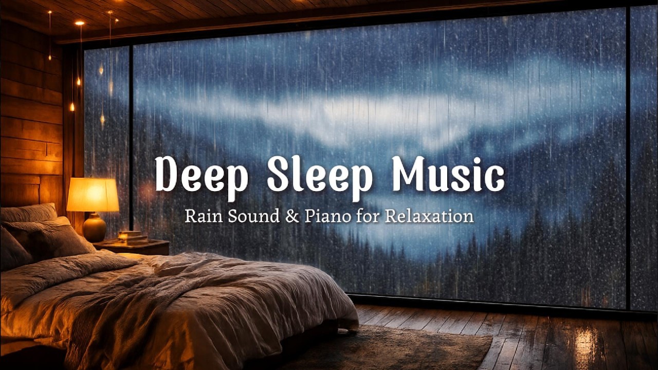Peaceful Rainfall at a Quiet Mountain Cabin | Nature Sounds for Deep Sleep, Study & Calm Nights