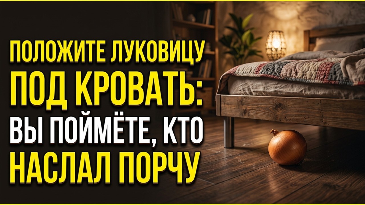 Как узнать, кто наслал порчу? Положите луковицу под кровать на ночь, и утром вы поймете причину бед