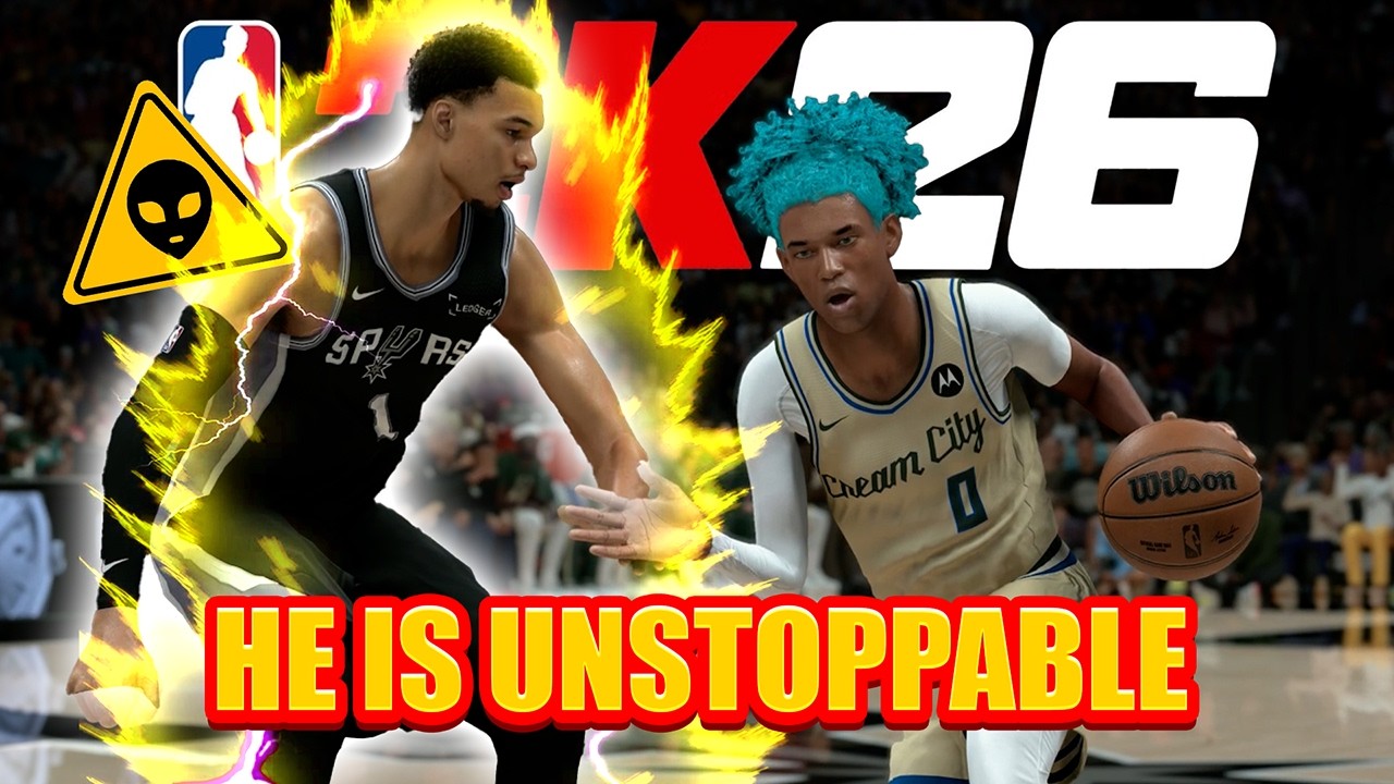 NBA 2K26, но Венбеняма просто уничтожает игру.