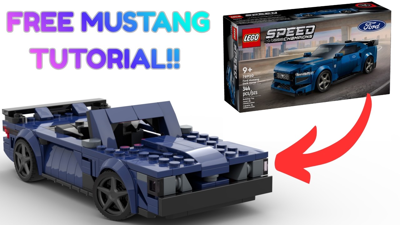 LEGO Mustang Foxbody ALTERNATE BUILD TUTORIAL!! {FREE}