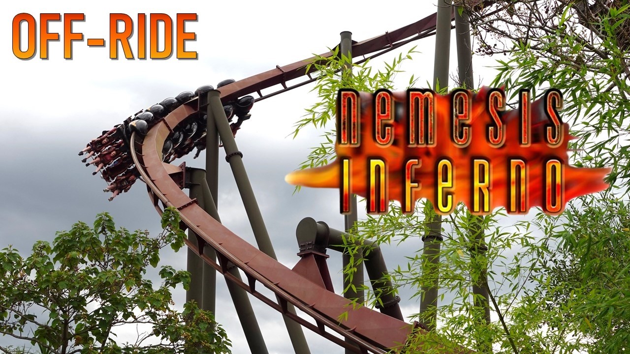 Nemesis Inferno Off-Ride Footage (60FPS), Thorpe Park B&M Inverted Coaster | Non-Copyright