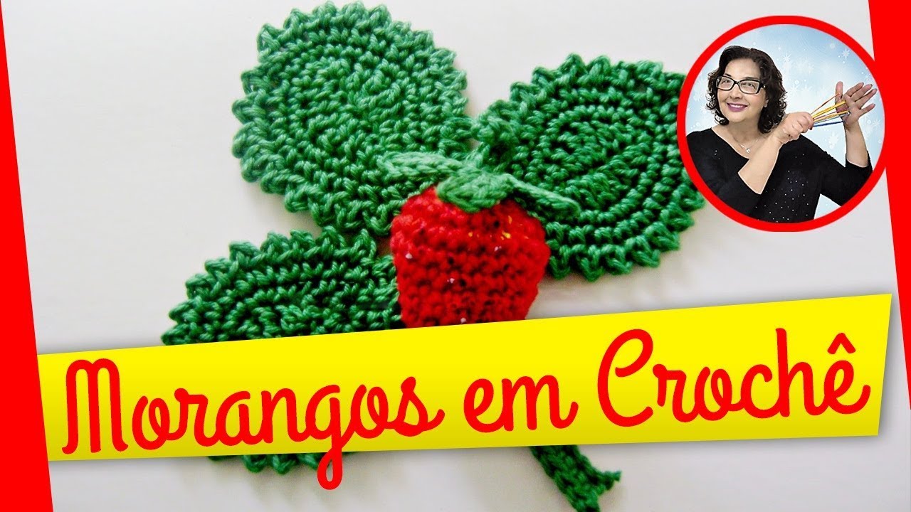 Morango no amigurumi - Frutas em Crochê
