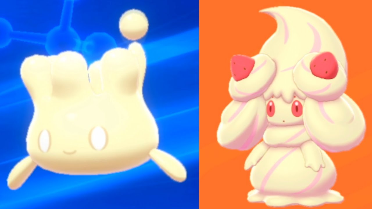 How to Evolve MILCERY into ALCREMIE (Strawberry Sweet Location) - Pokemon Sword & Shield