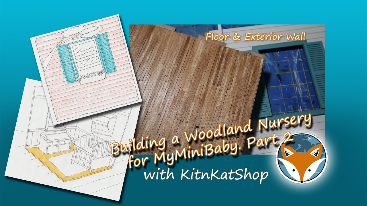 1:12 Scale Nursery Dio Part 2 - Flooring and Outside Wall, Mural Planning