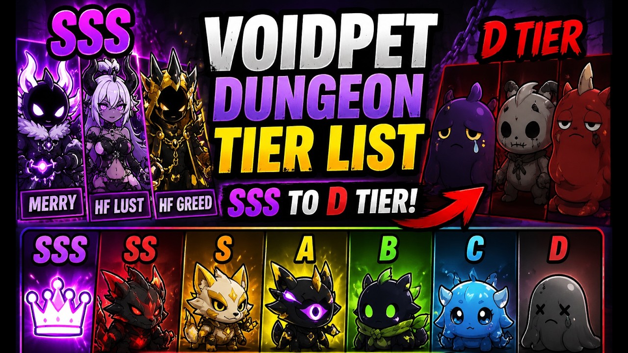Voidpet Dungeon Tier List : SSS to D Tier!