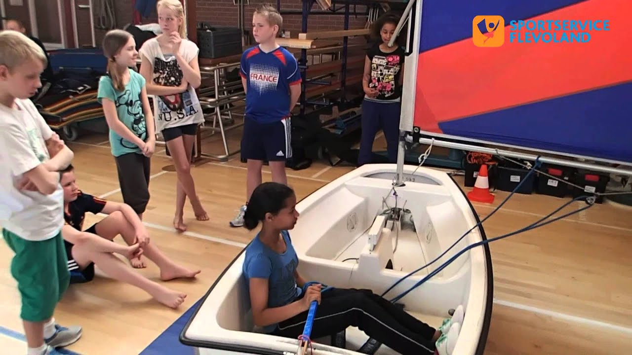 Watersport in je gymzaal met de Watersport Experience Sportservice Flevoland Lisso april 2013