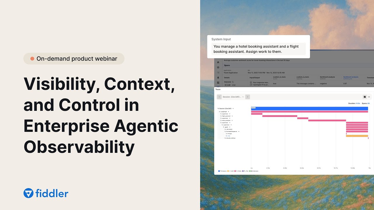 Product Webinar: Visibility, Context, and Control in Enterprise Agentic Observability