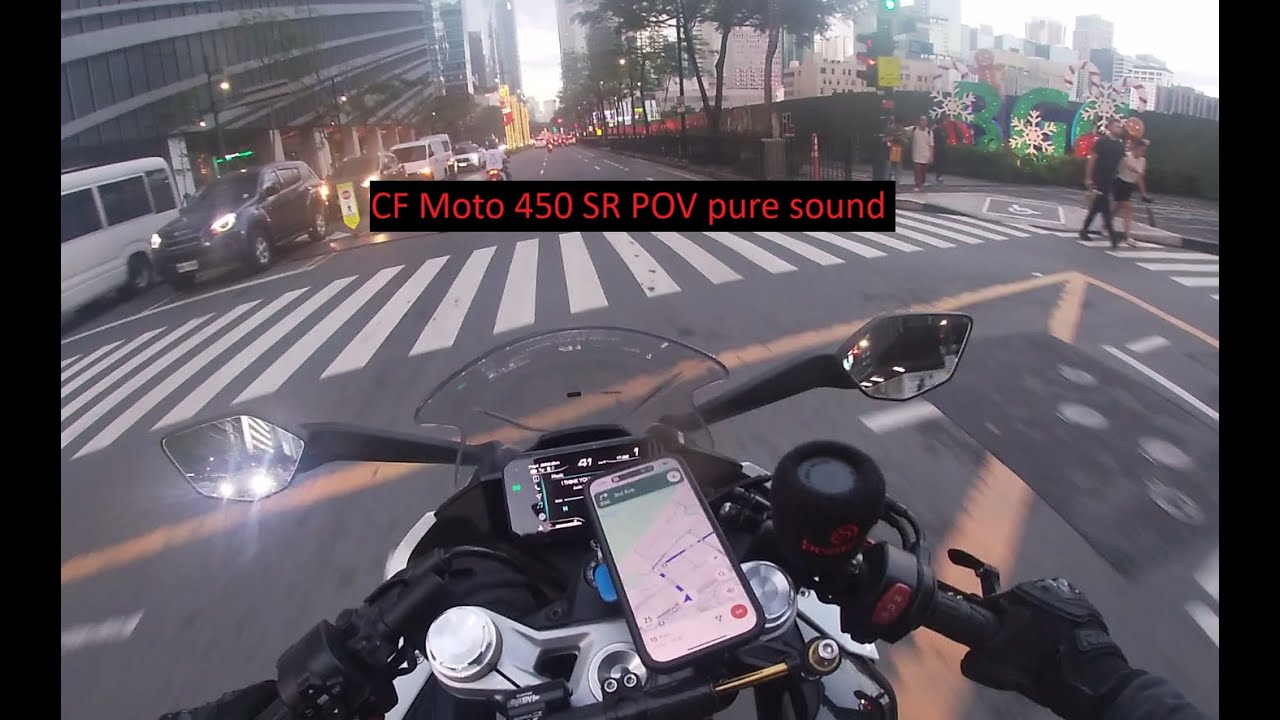 CF Moto 450sr Pure sounds city ride