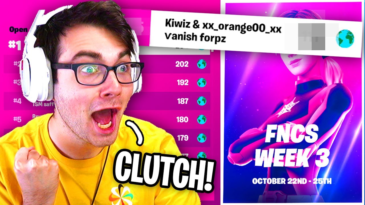 I QUALIFIED in my LAST GAME of Trio FNCS Week 3 (HUGE CLUTCH!)