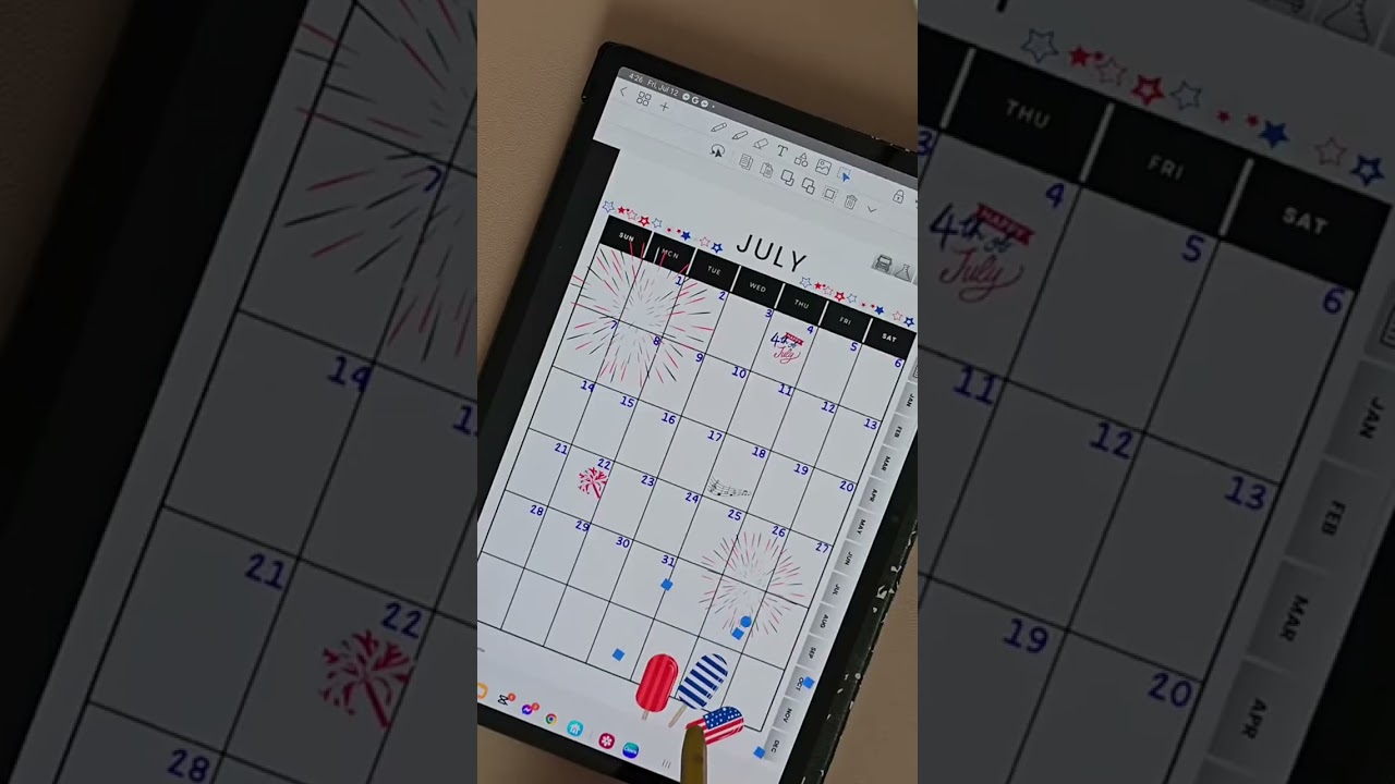 Digital planning is definitely my addiction🥰 #samsungs8+ #digitalplanner