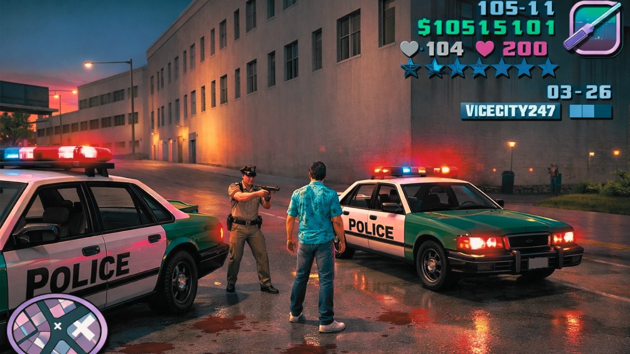 GTA Dhaka Reaches MAXIMUM 6 Star Wanted Level in Vice City