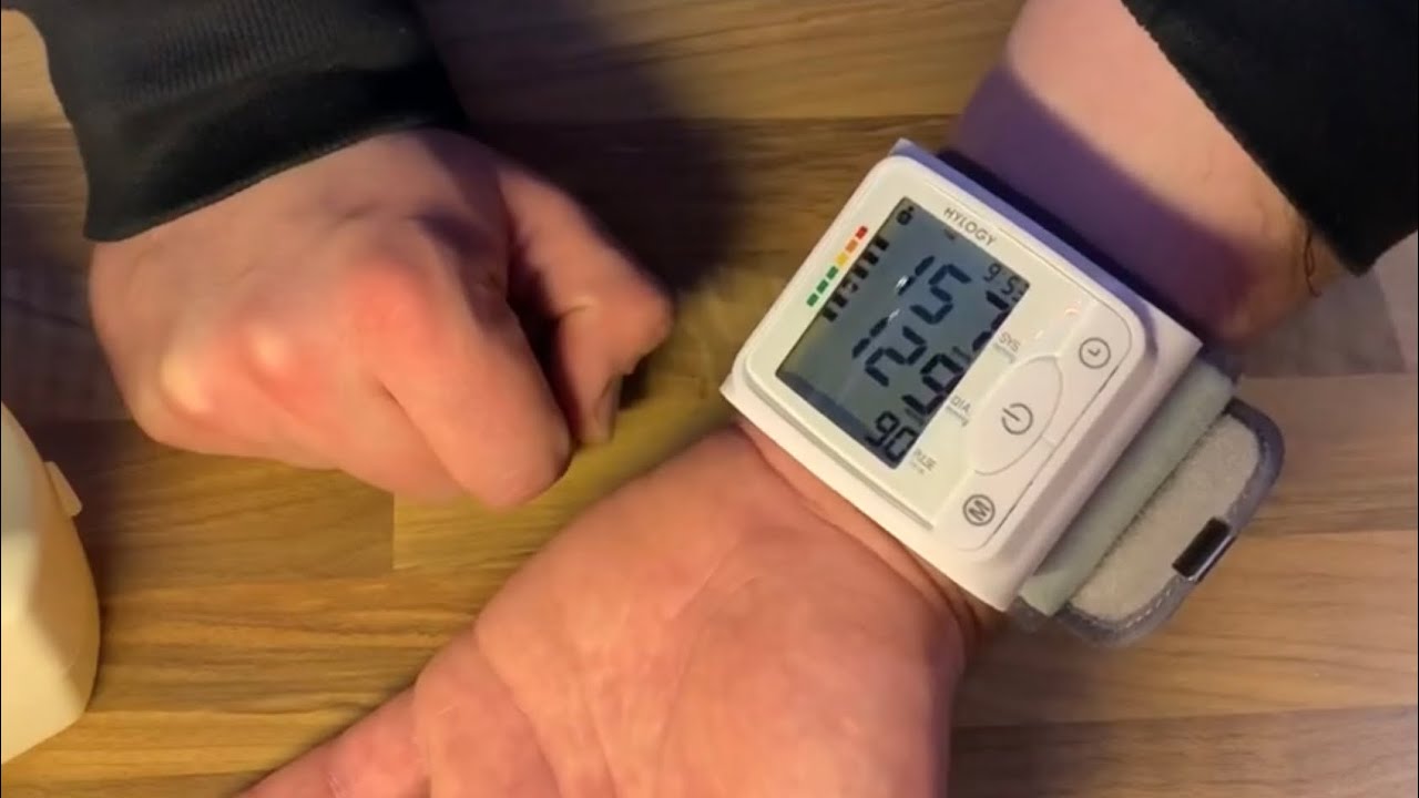 Blutdruckmessger&auml;t am Handgelenk Hylogy Vollautomatische Pulsmessung unboxing und Anleitung