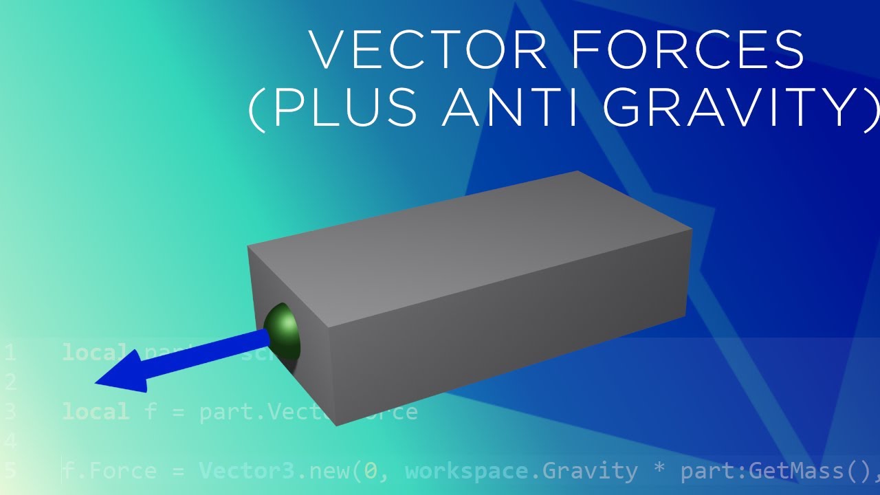 Как использовать VectorForces в Roblox Studio (и эффект антигравитации)