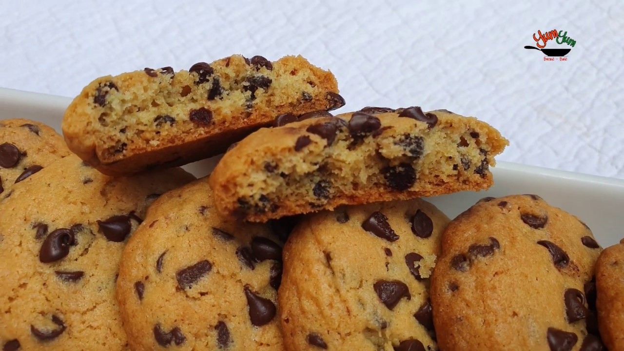 La véritable recette de cookies américains   كوكيز  امريكي مقرمش ورائع