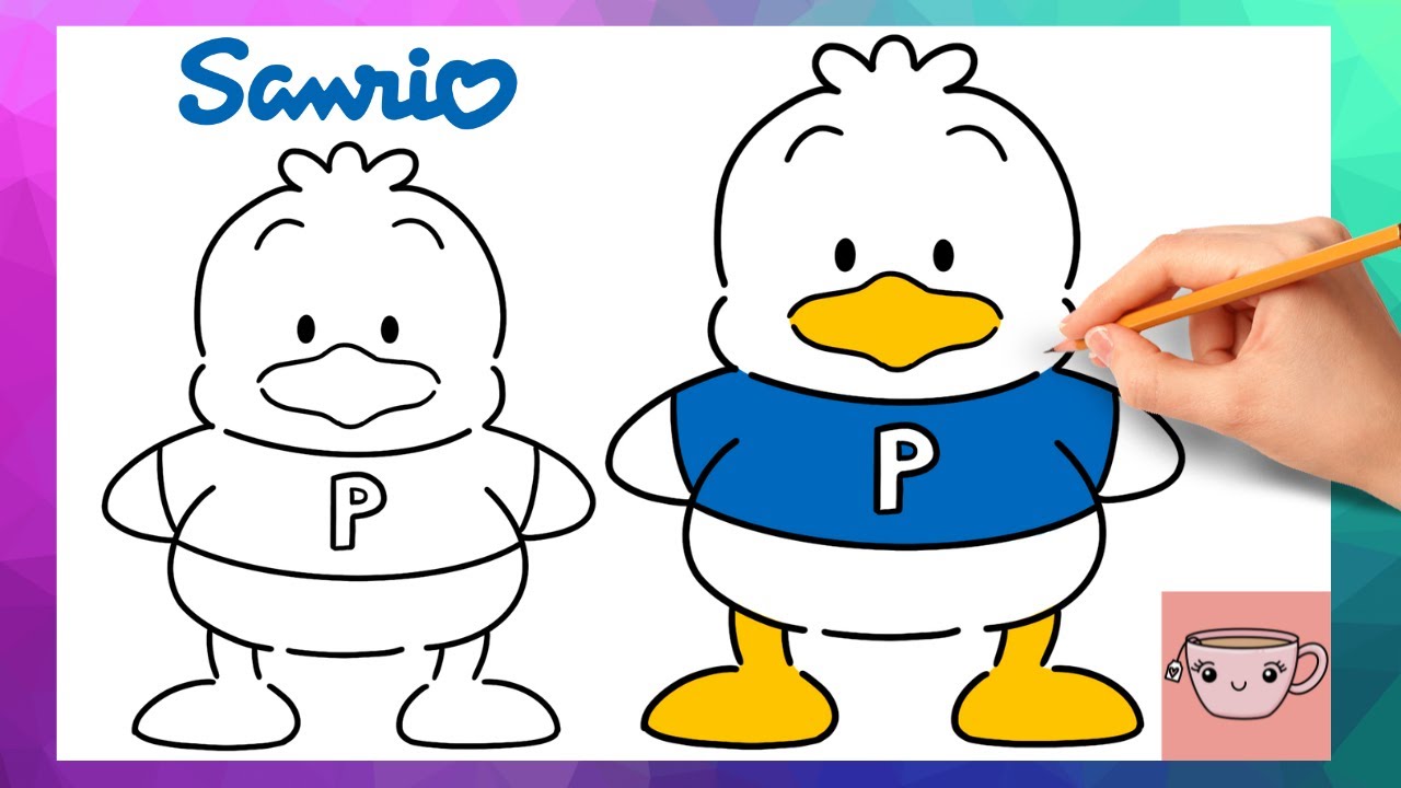 How To Draw Pekkle | Sanrio Cute Easy Drawing Tutorial