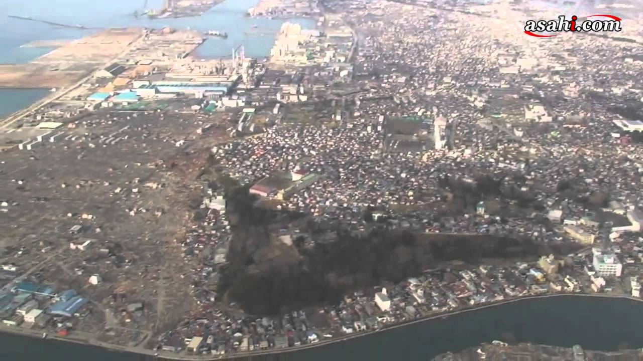 ２０１１年３月１９日　宮城県石巻市全景空撮