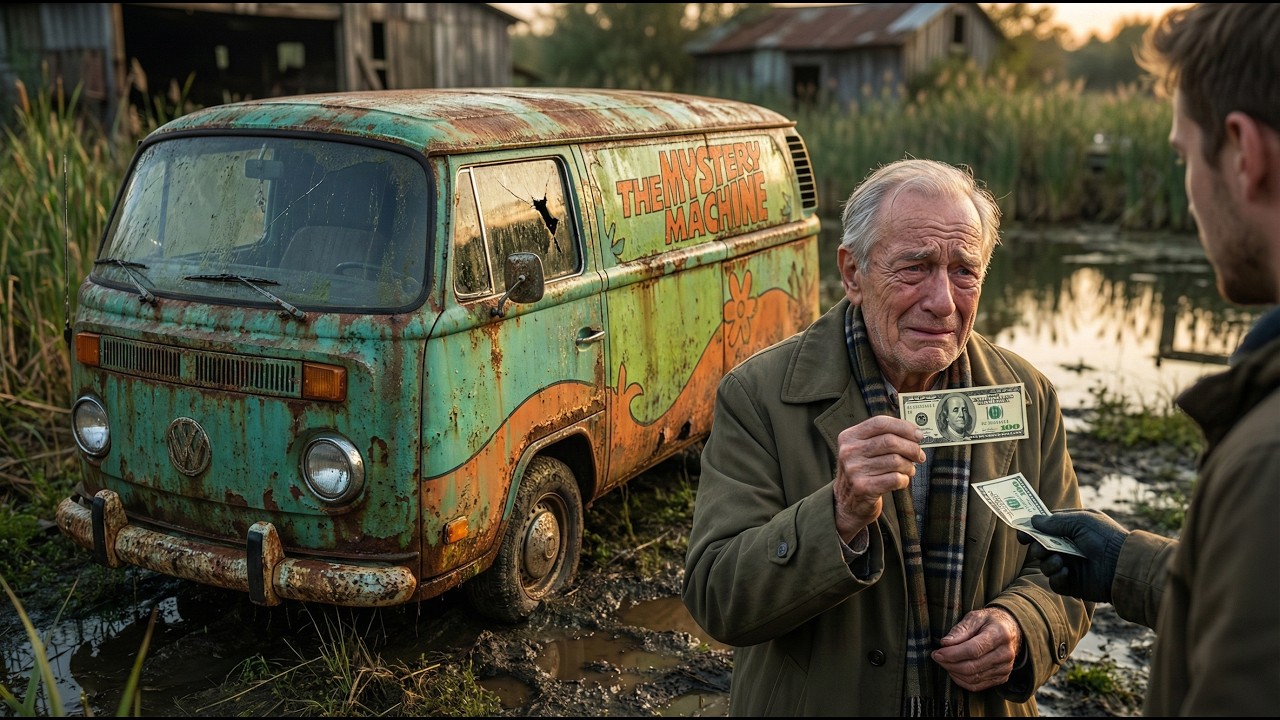 ASMR Car Restoration: The Mystery Machine (Scooby-Doo) Pulled From a Pond — Extreme Rust Revival