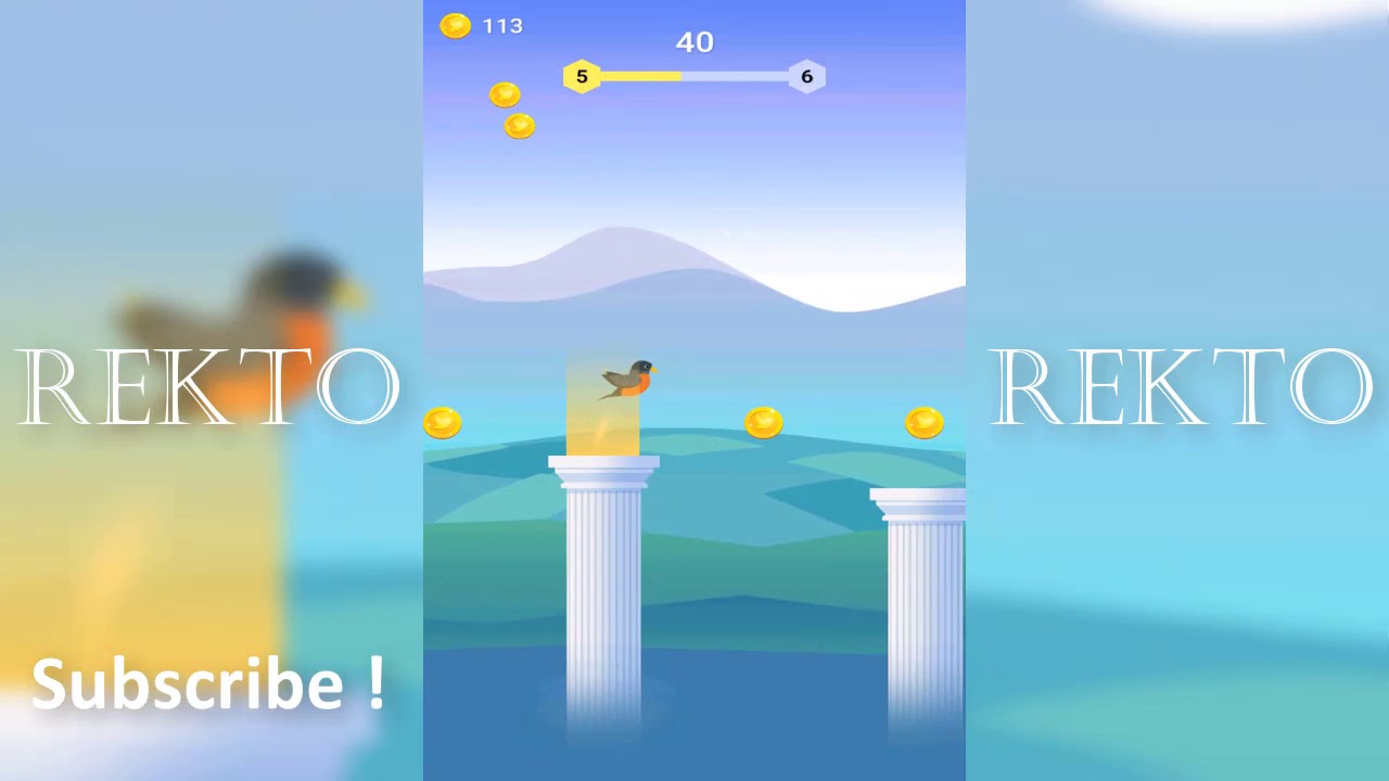 Bouncy Bird: Casual & Relaxing Flappy Style Game - all levels - iOS/ANDROID Gameplay