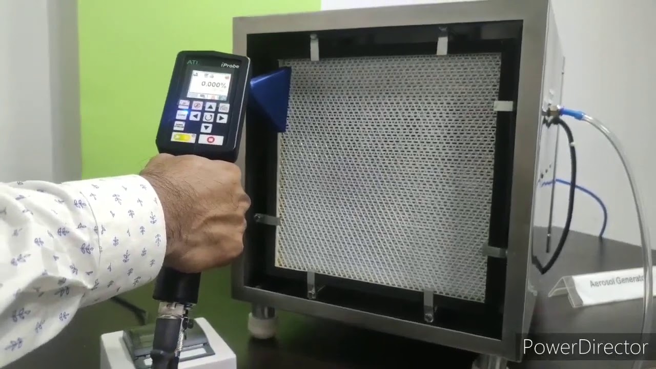HEPA Filter Integrity Testing with ATI 2i Aerosol Photometer by Measuretest Instrument Part 3