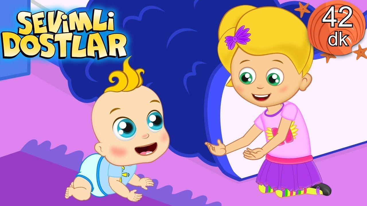 Önce Emekle Sonra Yürü 👶🏼 ve 42 dk Sevimli Dostlar Bebek Şarkıları | Çocuk Şarkıları | Adisebaba TV