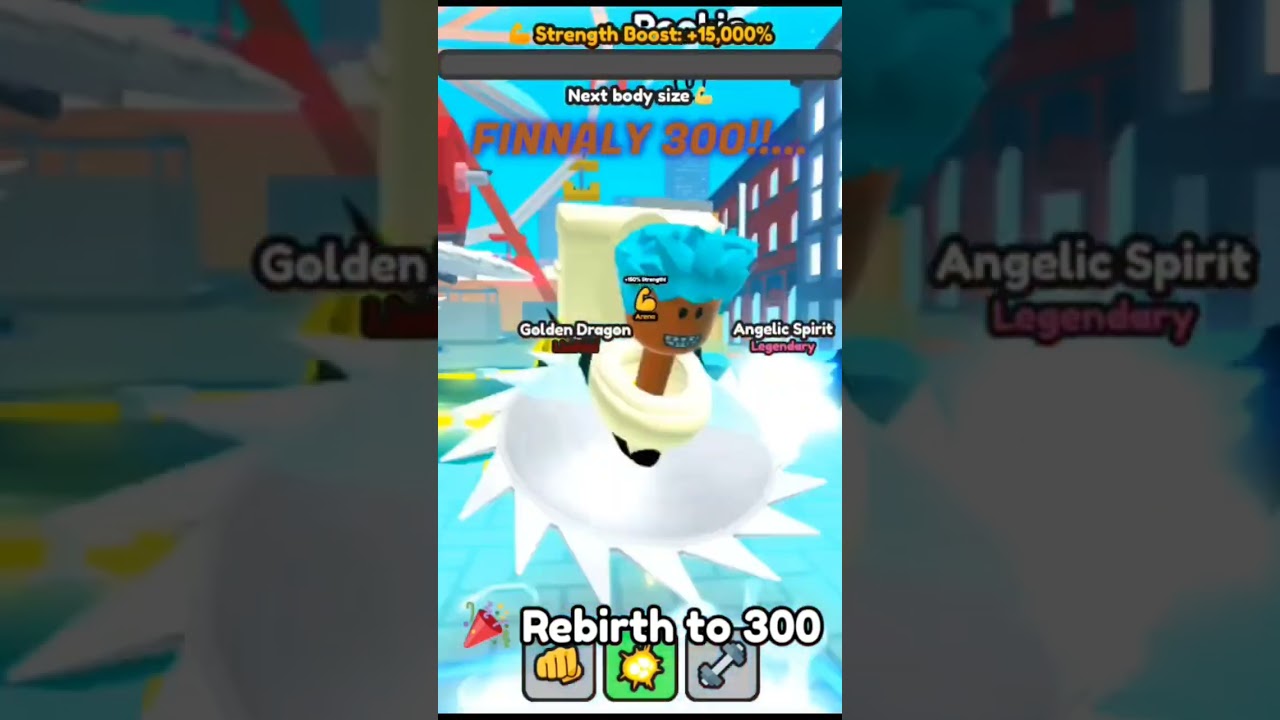 FINNALY 300REBIRTHS!!!!!!! #roblox #TITAN TRAINING SIMULATOR