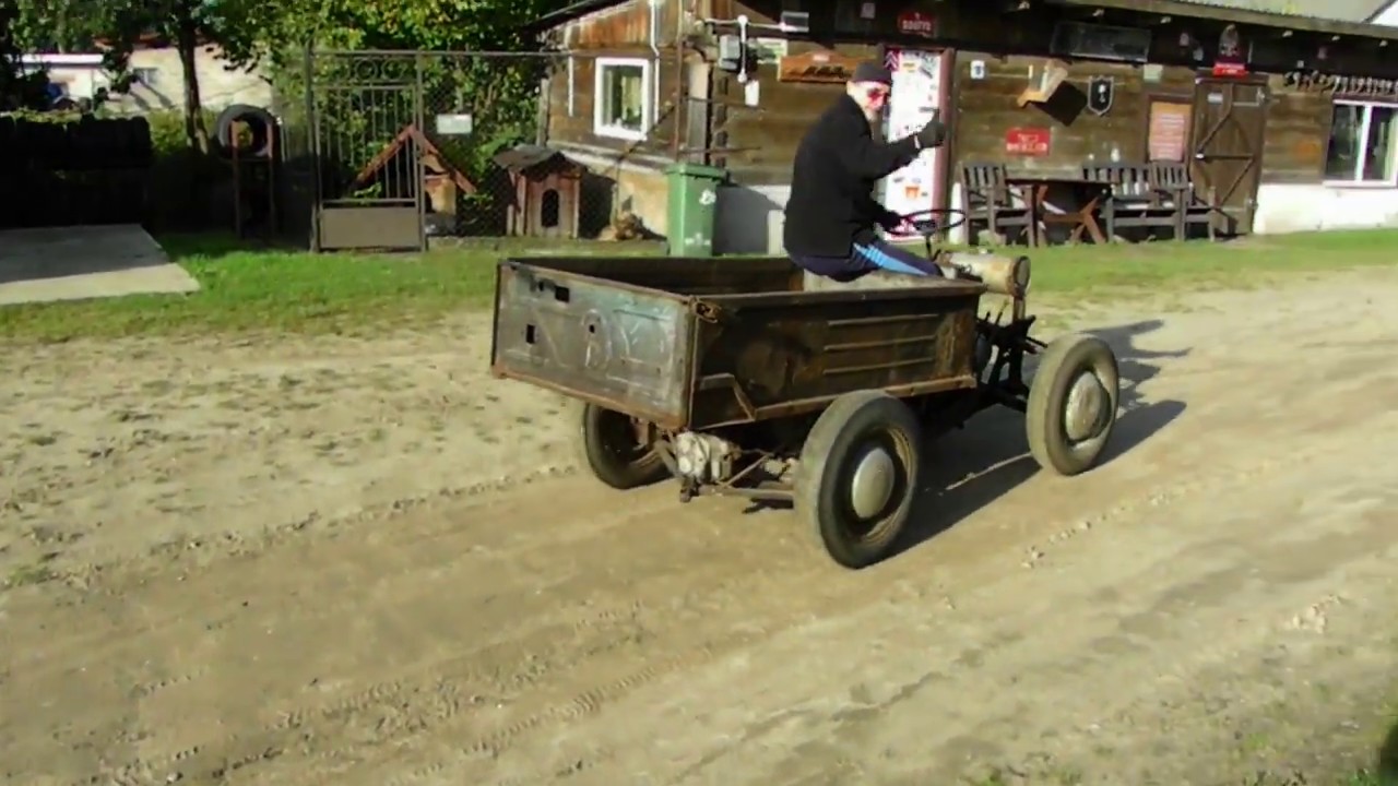 Pojazd własnej konstrukcji z silnikiem S301 S7 - ciągnik SAM