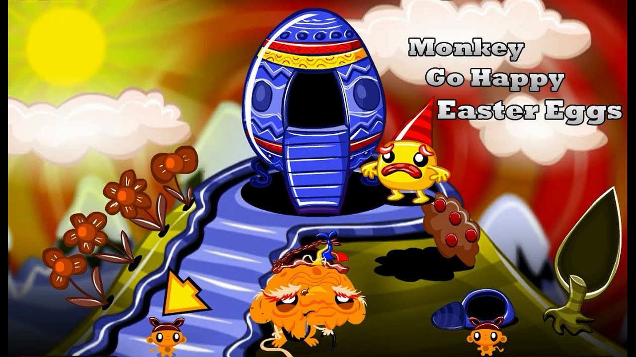 Monkey Go Happy: Eggs Walkthrough
