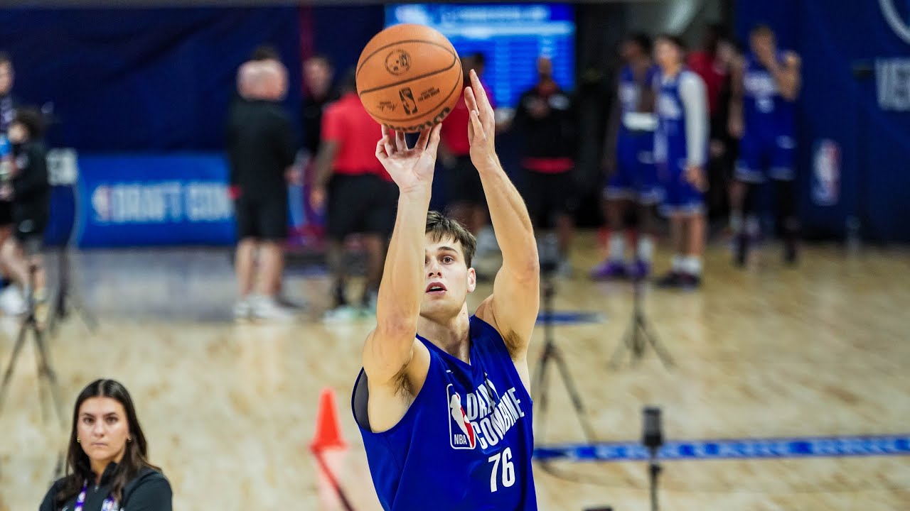 Alex Toohey's workout at 2025 NBA Draft Combine