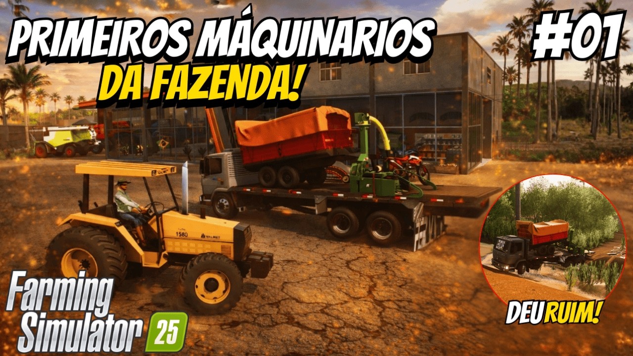 QUASE FICAMOS ATOLADOS COM OS PRIMEIROS MÁQUINARIOS DA FAZENDA CEDRO ALTO! #01