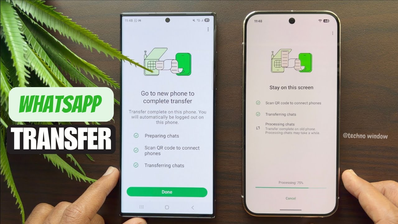 Перенос WhatsApp с Android на Android – быстро и легко.