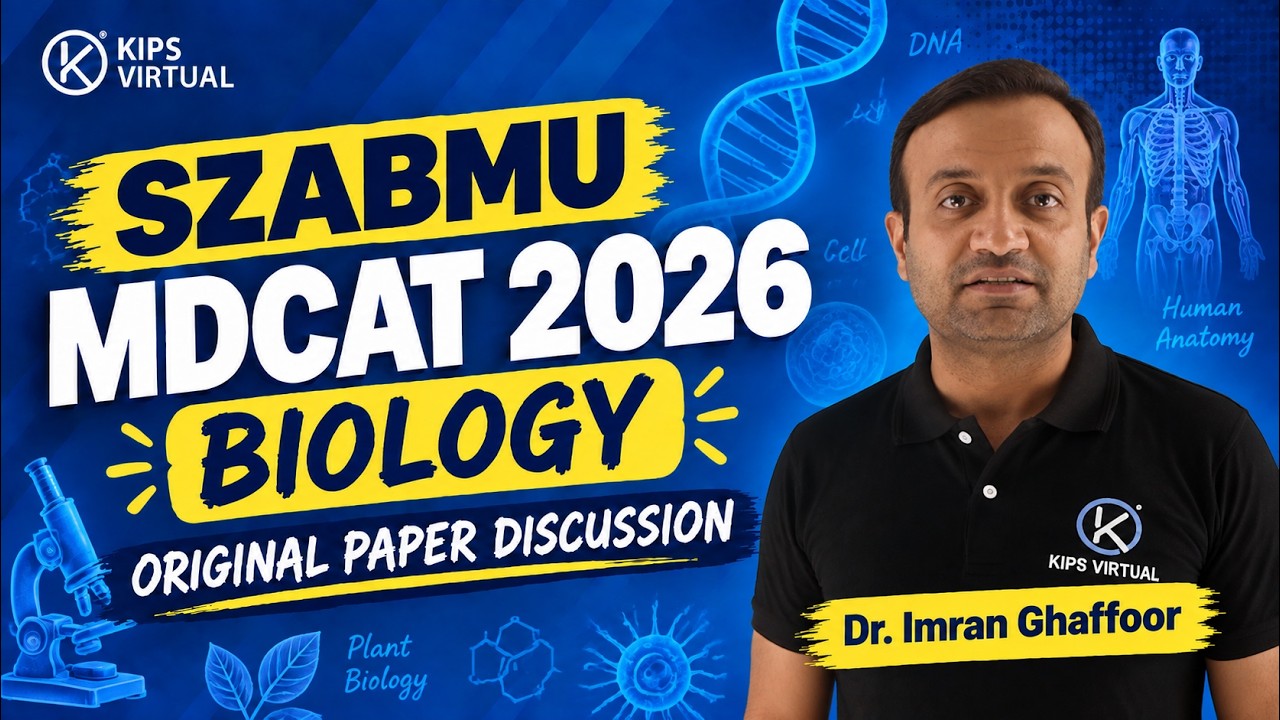 SZABMU MDCAT 2026 | Biology Original Paper Discussion | KIPS Virtual