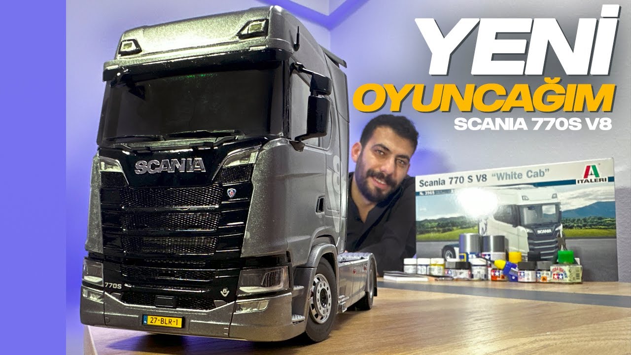 SCANIA 770 S V8 | İtaleri White Cab, комплект модели 1/24
