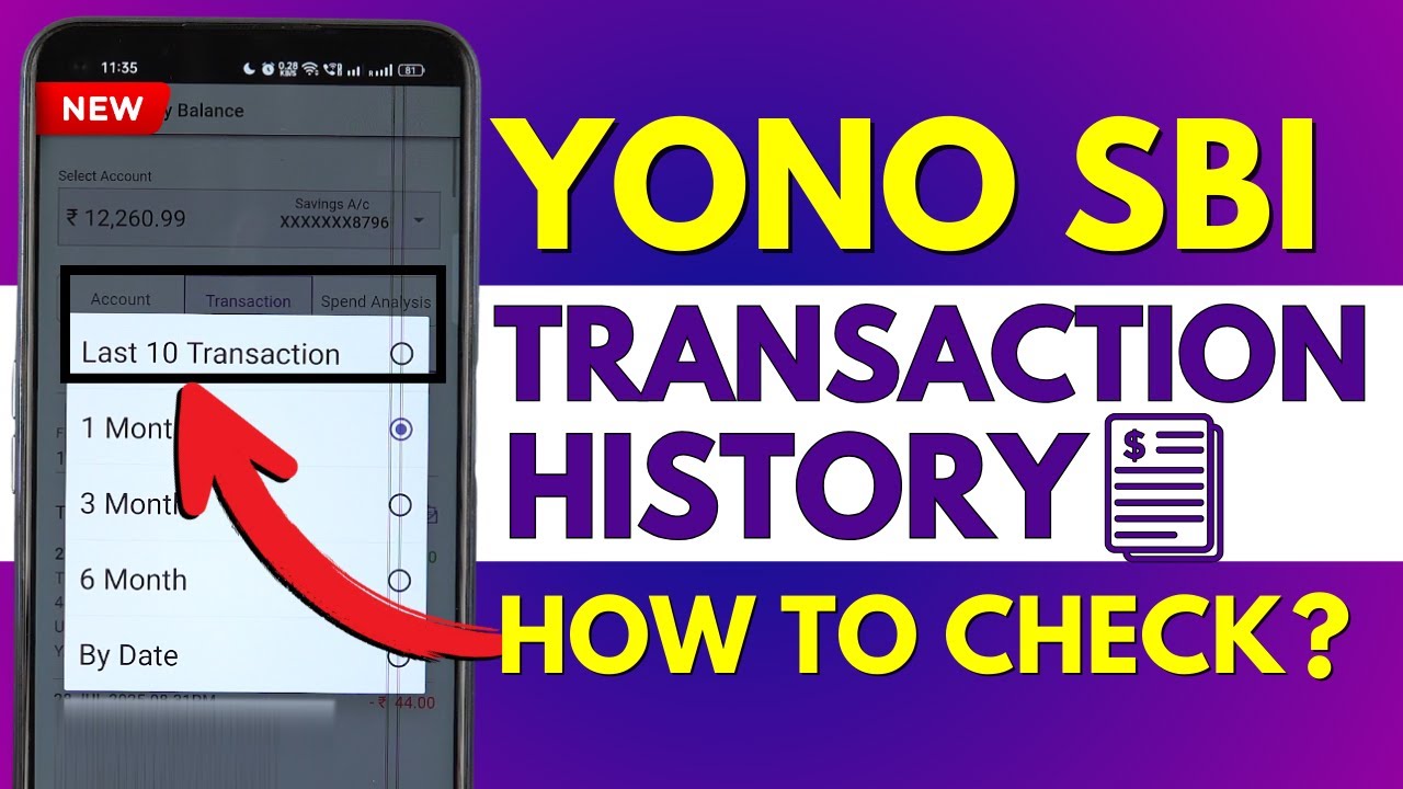 How to Check Transaction History in YONO SBI New Version? SBI Transaction Statement Download 2026