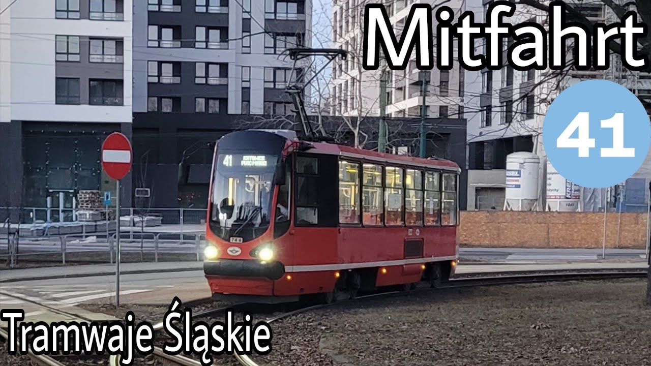 Mitfahrt | Konstal 105N-HF11AC | Linie 41 | Katowice Plac Miarki - Koszutka Słoneczna Pętla