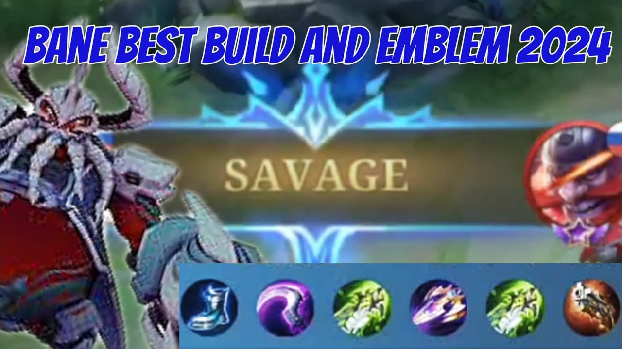 Bane best build and emblem 2024 I Bane gameplay I Bane mid lane
