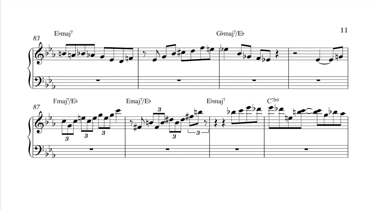 Wynton Kelly-On Green Dolphin Street(Transcription)
