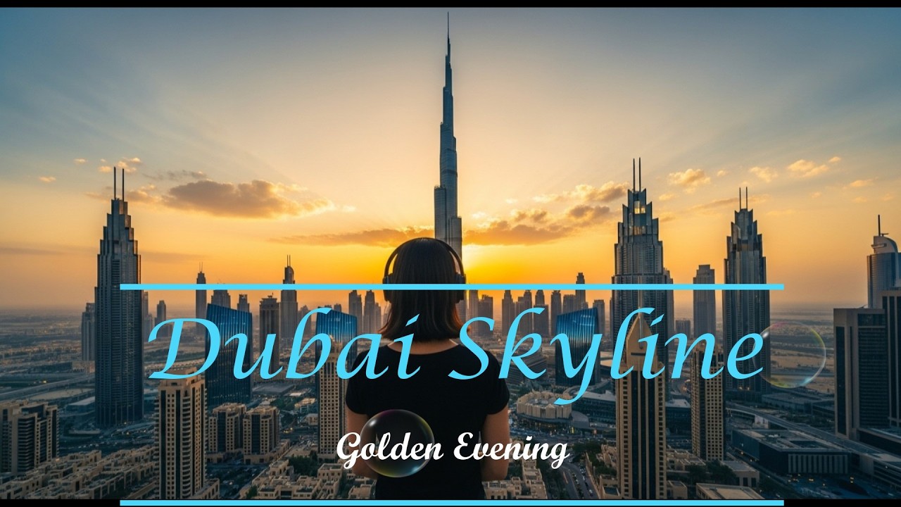 Dubai Skyline 🌇 Chill Lofi with English Lyrics｜Modern Travel Vibes