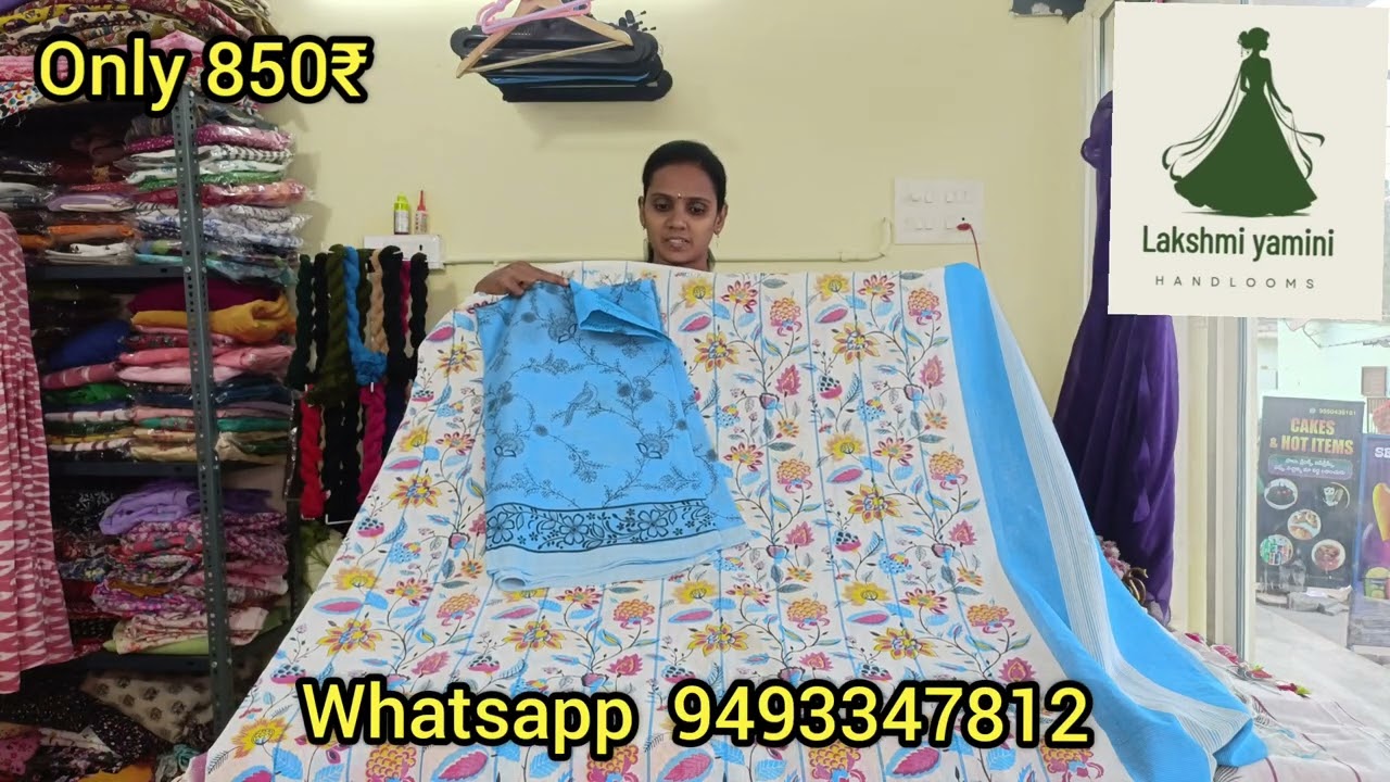 Mangalagiri cotton dress material 👗 pure cotton 👗 handloom cotton 