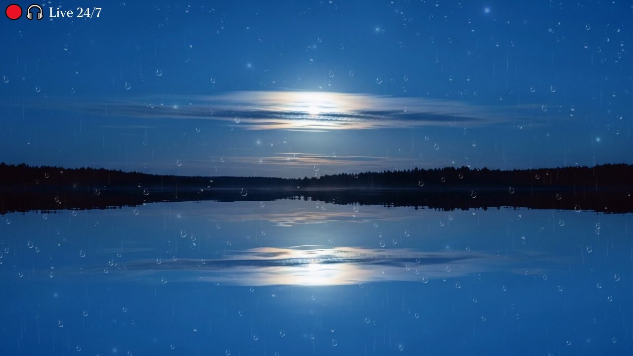🔴 LIVE Peaceful Night Ambient 24/7 🌙 Calm Music Stream for Sleep, Study & Relax