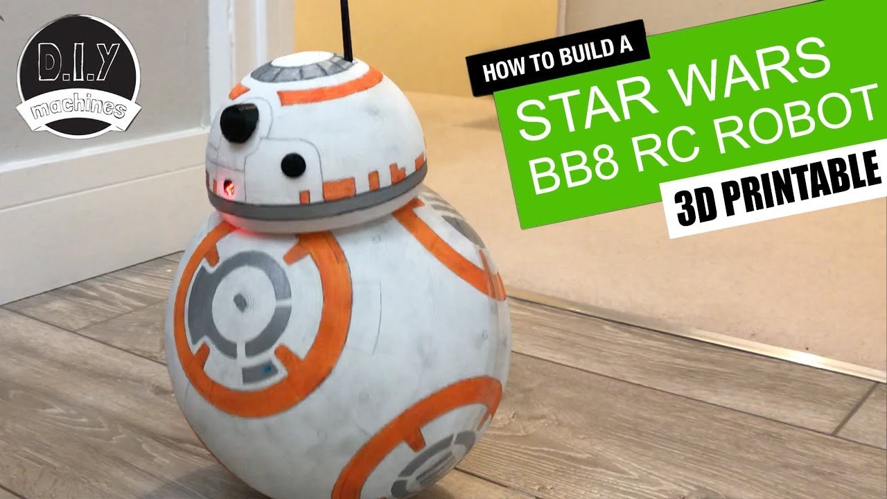 Робот-распечатка на радиоуправлении BB8 из Star Wars - корпус P1